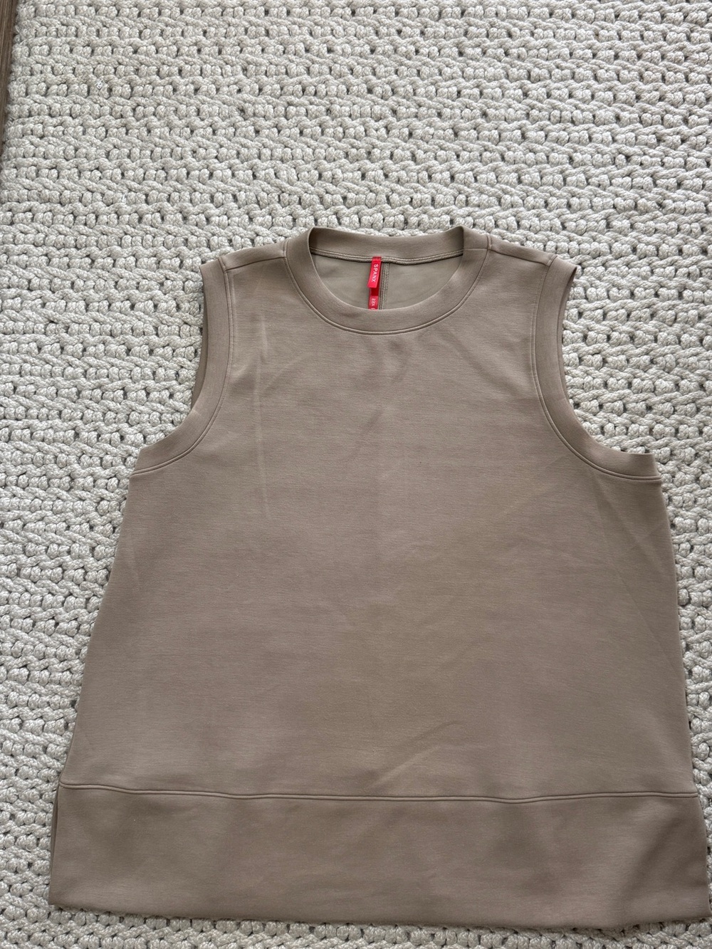 SPANX AirEssentials Fawn Tan Tunic Tank Muscle Tee 2X - Picture 7 of 12